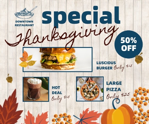 Thanksgiving Fast Food Special Offer