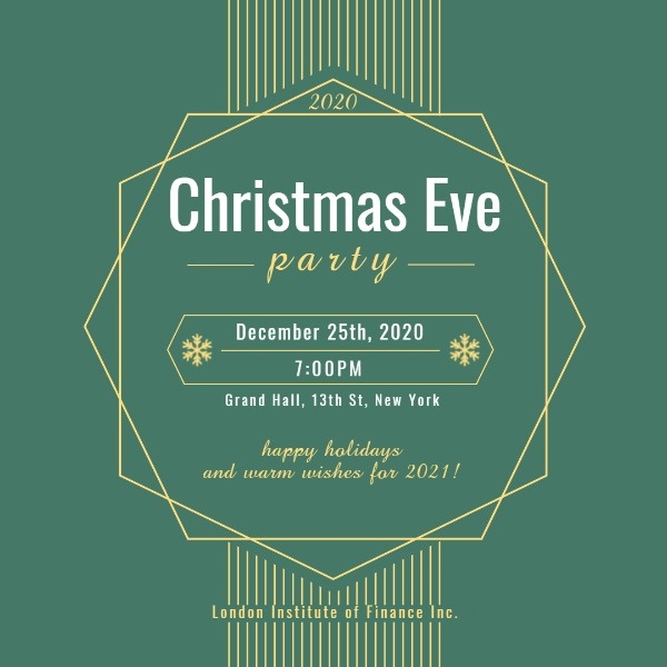 Green Christmas Eve Party
