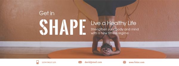 红色健身主题封面