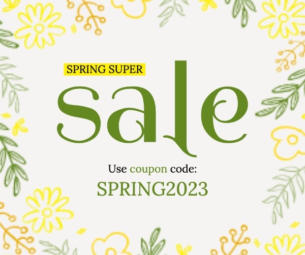 Yellow Botanical Spring Sale