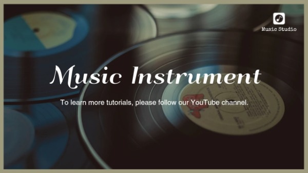 Black Music Instrument Session Youtube Channel Art
