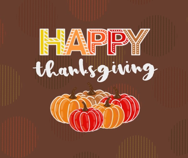 Happy Thanksgiving Pumpkin Card