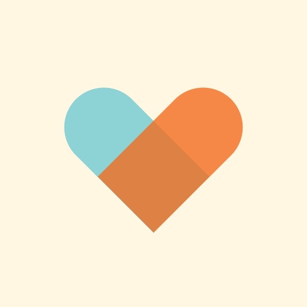 Cute Heart Shape NGO Logo