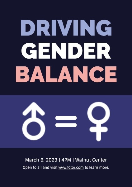 Blue Gender Balance Campaign