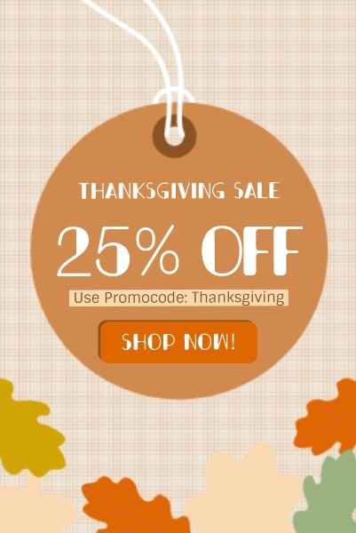 Brown Thanksgiving Discount