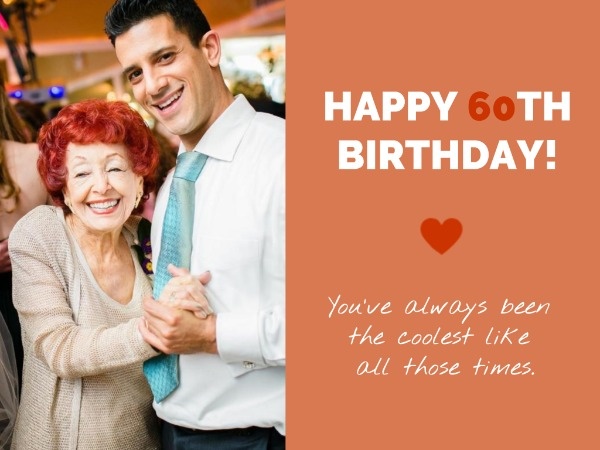 Orange 60th Birthday Wishes