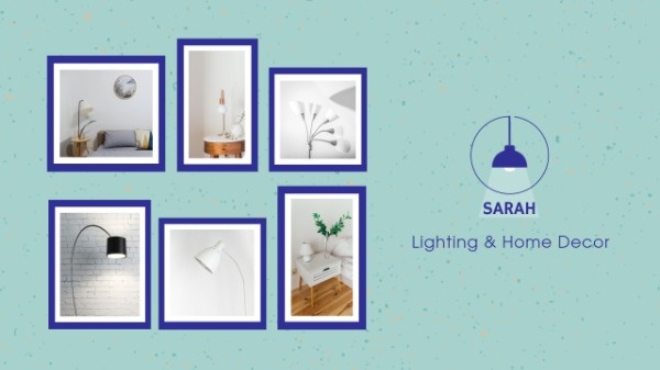 Blue Home Lighting Sale YouTube Banner