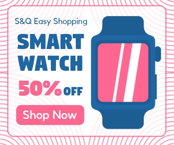 Smart Watch Online Sale Banner Ads