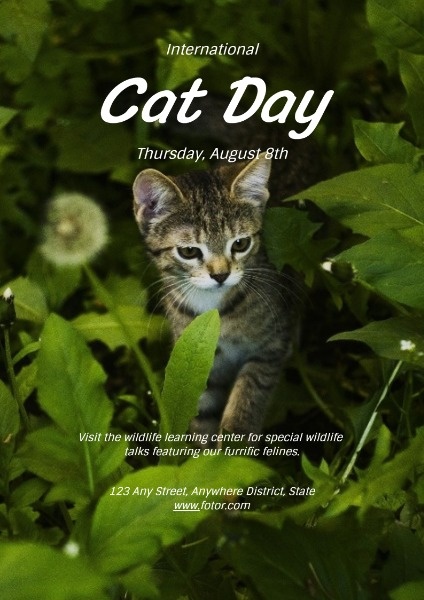 Cat Day Poster