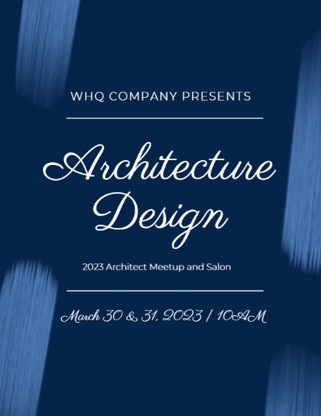 Blue Architecture Design Event