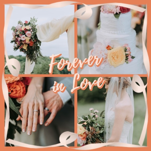 Forever Love Wedding Collage 