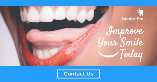 蓝色牙科诊所在线广告Facebook广告
