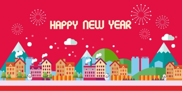 Happy New Year淘宝banner