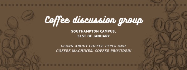 Brown coffee discussion group