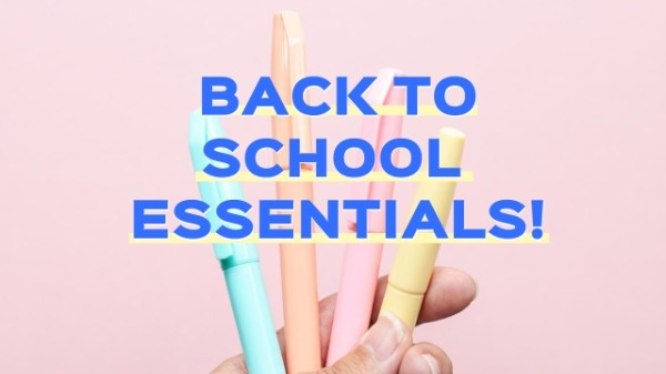 Pink Pen Back To School Essentials