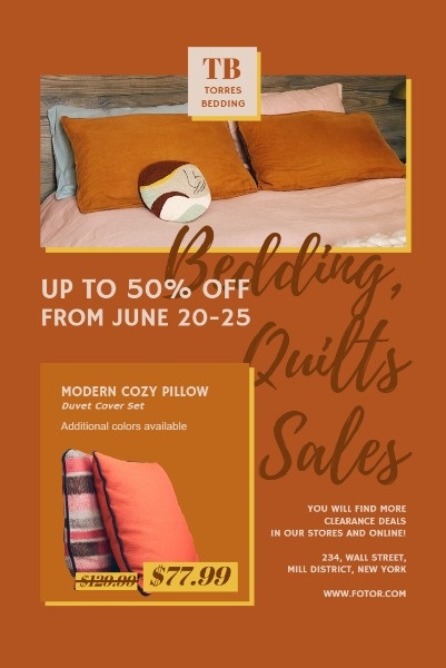 Orange Bedding And Living Stuff Sale