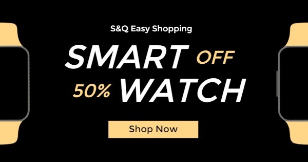 Black Smart Watch Cyber Monday Sale