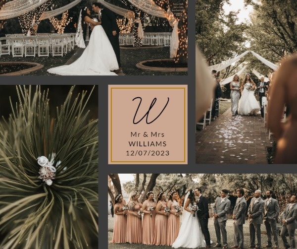 Classic Wedding Ceremony Collage