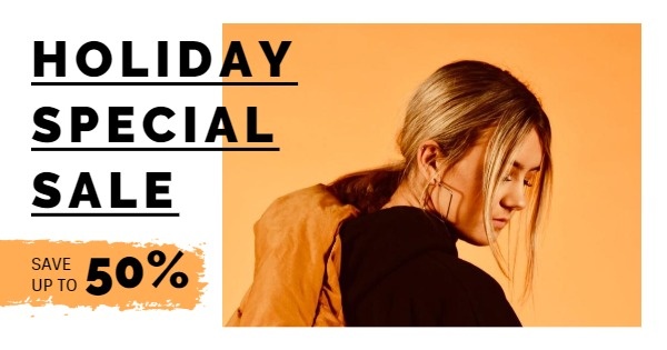 Clothes Store Yellow Holiday Special Sale