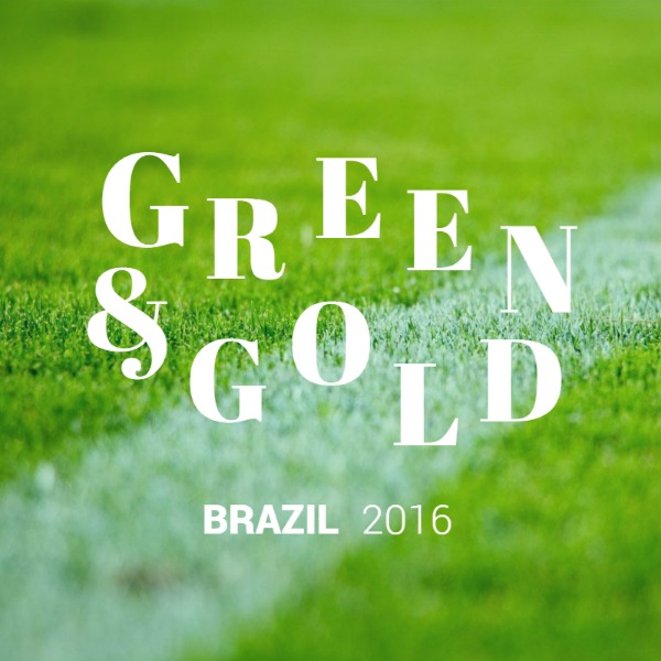 绿色巴西足球草坪主题海报