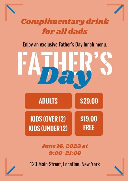 Orange Father's Day Family Activity