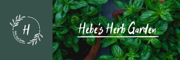 Green Herb Garden Banner