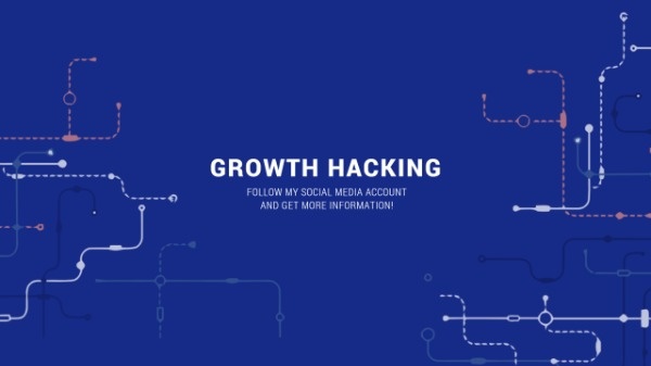 Blue Growth Hacking YouTube Banner
