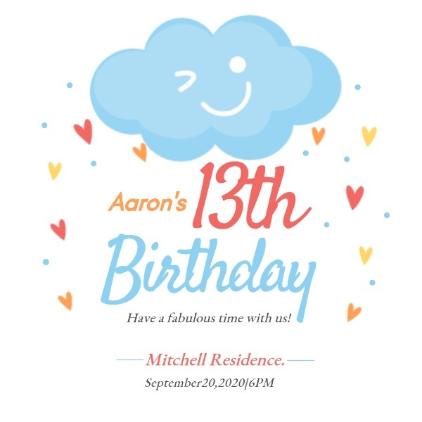 Aaron's 13th Birthday Party
