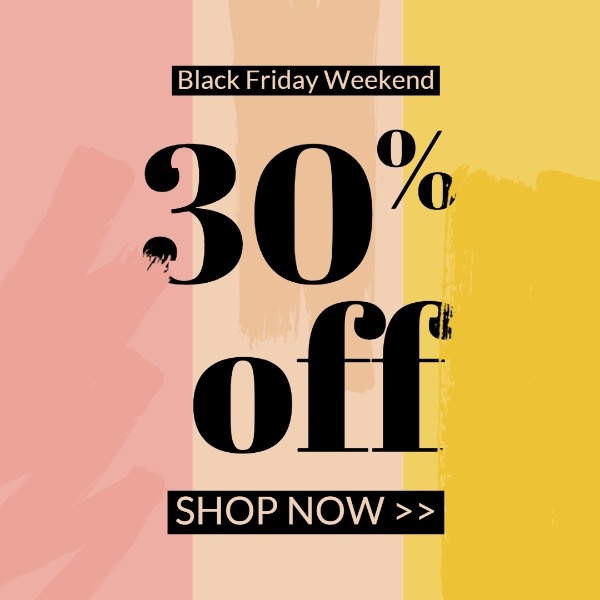 Pink And Orange Black Friday Sale