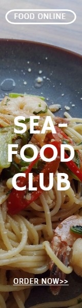Seafood Club Online Advertisement Banner
