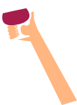 手手臂红酒葡萄酒端酒