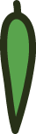 竹叶卡通装饰元素棕色绿色