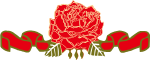 红花花表彰喜报丝带