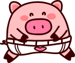 拟人猪小猪猪宝宝微笑