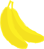 水果香蕉果食热带植物