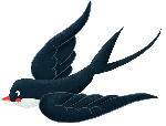 燕子鸟动物手绘装饰