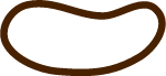 筷垫卡通装饰元素装饰棕色