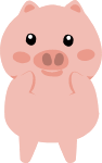 猪粉猪动物猪年卡通