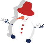 雪人帽子拟人微笑冬天