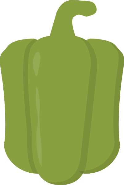 蔬菜青椒生鲜手绘食物