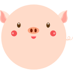 猪动物猪头可爱猪年