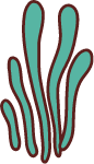 水草植物红色装饰装饰元素