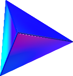 三角形锥形锥型渐变晶体