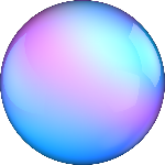 圆形圆球体渐变晶体