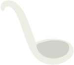装饰元素白色勺子汤勺厨房