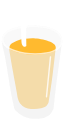 橙汁果汁鲜榨果汁玻璃杯下午茶