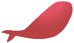 装饰装饰元素红色鲸鱼动物