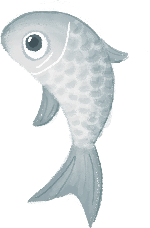 鱼动物手绘装饰装饰元素