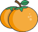 食品橙色生鲜农业卡通