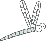 蜻蜓节肢动物装饰元素装饰卡通